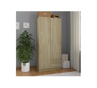 vidaXL Garde-robe Chêne Sonoma 80x52x180 cm Aggloméré