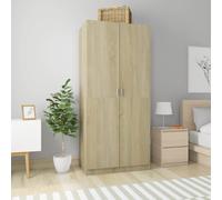 Garde-Robe Chêne Sonoma 90x52x200 Cm Aggloméré