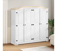 vidaXL Garde-robe Corona bois de pin massif blanc 194x52x186 cm (4012163)