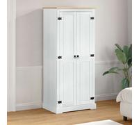 vidaXL Armoires avec étagère Blanc 76 x 50 x 170 cm Pin massif