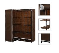 Garde-robe d'Angle Crème Penderie Armoire de Rangement Vêtements Maison vidaXL