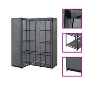 Garde-robe d'Angle Crème Penderie Armoire de Rangement Vêtements Maison vidaXL