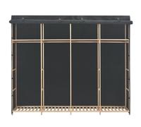 Garde-robe Gris 200 x 40 x 170 cm Tissu - VidaXL