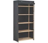 Garde robe Gris 79 x 40 x 170 cm Tissu Gris G