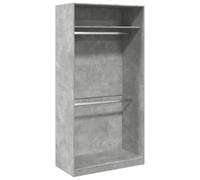 vidaXL Garde-robe Gris béton 100x50x200 cm Aggloméré