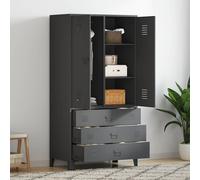 Garde-robe Industrielle 90x50x180 cm Armoire à Vêtements Organisateur vidaXL