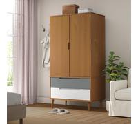 vidaXL Garde-robe MOLDE Marron 90x55x175 cm Bois massif de pin 350522