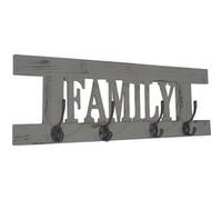 Lampe de lecture Mendler Garde-robe murale Family, planche vestiaire, style shabby, vintage, 60x20cm gris