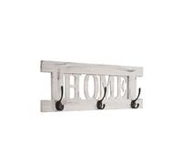 Garde-robe murale Home, planche vestiaire, style shabby, vintage, 55x20cm blanc Blanc G