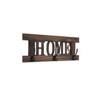 Garde-robe murale Home, planche vestiaire, style shabby, vintage, 55x20cm marron