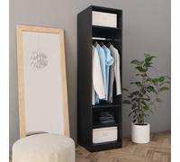 Garde-Robe Noir 50 X 50 X 200 Cm Aggloméré Noir