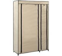 Garde robe pliable Crème 110x45x175 cm Tissu Crème G