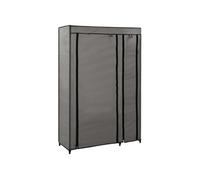 Garde robe pliable Gris 110x45x175 cm Tissu