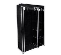 Garde-Robe Pliable Noir 110 X 45 X 175 Cm