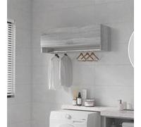 vidaXL Garde-robe Sonoma gris Bois d'ingénierie 100 x 32,5 x 35 cm