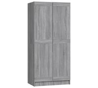 Garde-Robe Sonoma Gris 82,5x51,5x180 Cm Bois D'ingénierie Vidaxl Vidaxl Multicolore