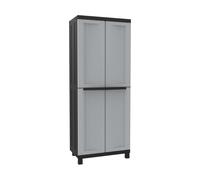 Garde-robe Terry Noir/Gris Résine Plastique 68 X 39 X 170 CM