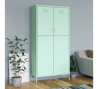 Garde-robe Vert Menthe 90x50x180 cm Acier Armoire à Vêtements Chambre vidaXL
