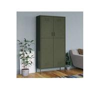 Garde robe Vert olive 90x50x180 cm Acier Vert olive G
