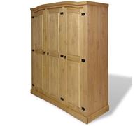 vidaXL Garde-robe Gamme Corona 3 portes Bois massif Style mexicain