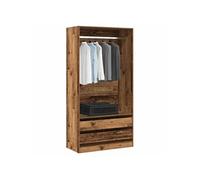 vidaXL Garde-robe vieux bois 100x50x200 cm bois d'ingénierie 3318626