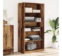 vidaXL Garde-robe Vieux bois 100x50x200 cm Bois d'ingénierie Marron