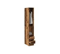 Garde robe vieux bois 30x50x200 cm bois d ingénierie Marron G
