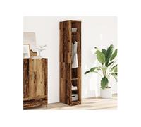 Garde robe vieux bois 30x50x200 cm bois d ingénierie