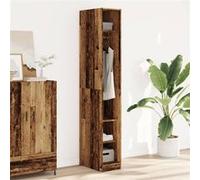 vidaXL Garde-robe Vieux bois 30x50x200 cm Bois d'ingénierie Marron G