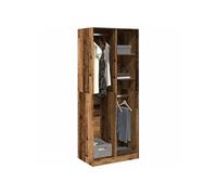 Vidaxl Garde-Robe Vieux Bois 80x50x200 Cm Bois D'ingénierie Marron