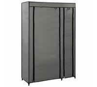 Garde-Robes Pliables 2 Pcs Gris 110x45x175 Cm Tissu - Vidaxl Gris