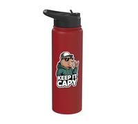 Garde-toi bien au chaud, capybara Stainless Steel Insulated Water Bottle