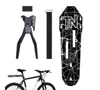 GardeBoue De Vélo, GardeBoue De Arrière, Arrière pour Selle-Vélo, Protection Large Anti-Éclaboussures, Compatible VTT/VTC Et Pneus Gravel, Montage Rapide sans Outil