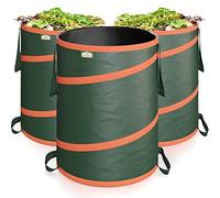GARDEBRUK - 3x Sac de déchets de jardin 85L max. 30kg par sac tissu renforcé hydrofuge ordures bac