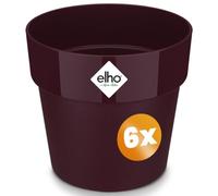 Gardebruk® 6X Pot de Fleurs b.for Original Mûre 18x17 cm Rond Cache-Pot Pot de Fleurs Pot de Plantes Plastique Balcon