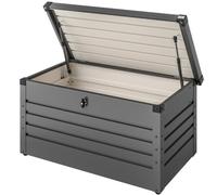 Gardebruk Coffre de rangement en Métal 385L Anthracite avec Vérin à gaz