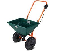 Gardebruk Epandeur 20 L Grandes Roues régulation quantité sel Sable graines de semence Engrais Gravier Jardin Gazon extérieur épandage Hiver
