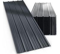 GARDEBRUK Tôles de bardage 14x 110x46cm = 7m² anthracite