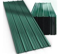GARDEBRUK Tôles de bardage 14x 110x46cm = 7m² vert