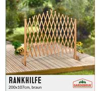 Treillage jardin 180x107cm support plantes grimpantes en bois brise-vue pliable Clôture de jardin treillis extensible