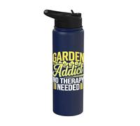 Garden Addict No Therapy Needed Jardinier amusant Stainless Steel Insulated Water Bottle