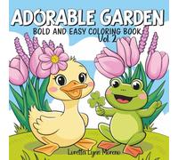 Garden and Friends Bold and Easy Mini Coloring Book Vol. 2: Bold and Easy Garden Animals for Relaxation, Fun, and Creativity Cute Gardening Animals with Bold Thick & Thin Lines for Relaxing Coloring