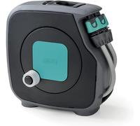Garden, Aquabag STYLE, Mini dévidoir compact pour tuyau d'arrosage, avec 11,5 M de tuyau, en kit prêt à l'emploi, pour l'arrosage des plantes, des balcons et des jardins, couleur bleu