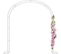 Garden Arbor Wedding Arch for Climbing Plants Trellis for Roses & Vegetables Decorative Bridal Party Arch Available in 120/240/300cm Green/White/Black (H2.2m x W2.4m)