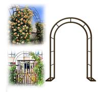 Garden Arch for Climbing Plants Metal Arbor for Vines Roses & Vegetables Outdoor Decor for Weddings & Patios Brown Pergola (3,5 x 2,5 x 0,4 m)
