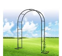 Garden Arch for Climbing Plants Metal Wedding Arch with Base Pergola for Garden Decor Elegant Wedding Decoration for Roses Perfect for Outdoor Events