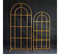 Garden Arch - Metal Pergola Arbor, Floral Balloon Decor Frame, Climbing Plant Trellis Support for Wedding Anniversary Ceremony, Outdoor Garden Decoration