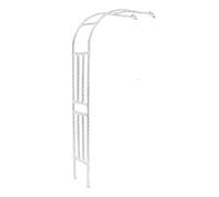 Garden Arch Trellis for Climbing Plants, 8,5 ft Metal Support Arbor, Outdoor Pergola for Roses & Cucumbers, Rustproof Black, Home Yard Decoration (W180 cm x H260 cm)