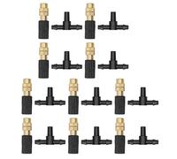 Garden Arrosage Tête de pulvérisation Bulle Muzer 3WAY CONNECTEUR SYSTÈME D'URIGIGATION 10 Set Copper Plastic Plastic Durable Usure pour pelouse Plantes Fleurs Végétables Plantes