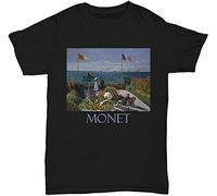 Garden at Sainte Adresse by Claude Monet T-Shirts à Manches Courtes(Large)